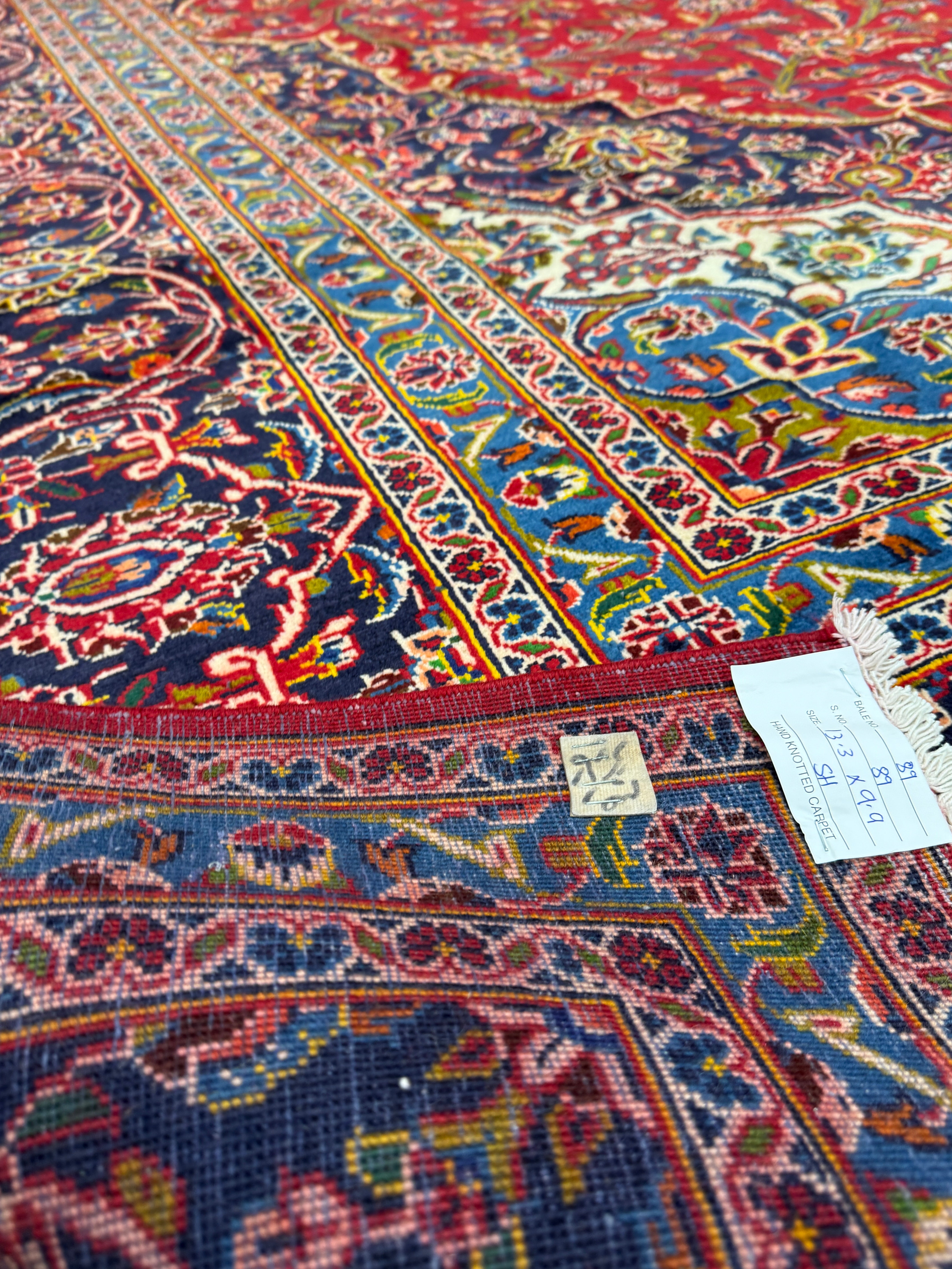 10' x 13' Ft. Authentic Vintage Persian Kashan Hand Knotted Wool Area Rug - BR3134