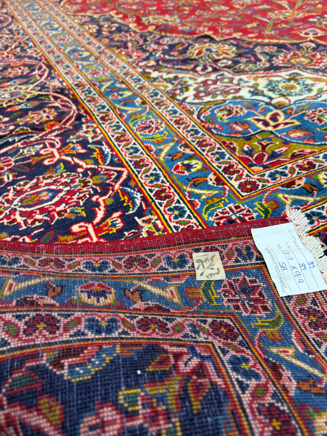 10' x 13' Ft. Authentic Vintage Persian Kashan Hand Knotted Wool Area Rug - BR3134