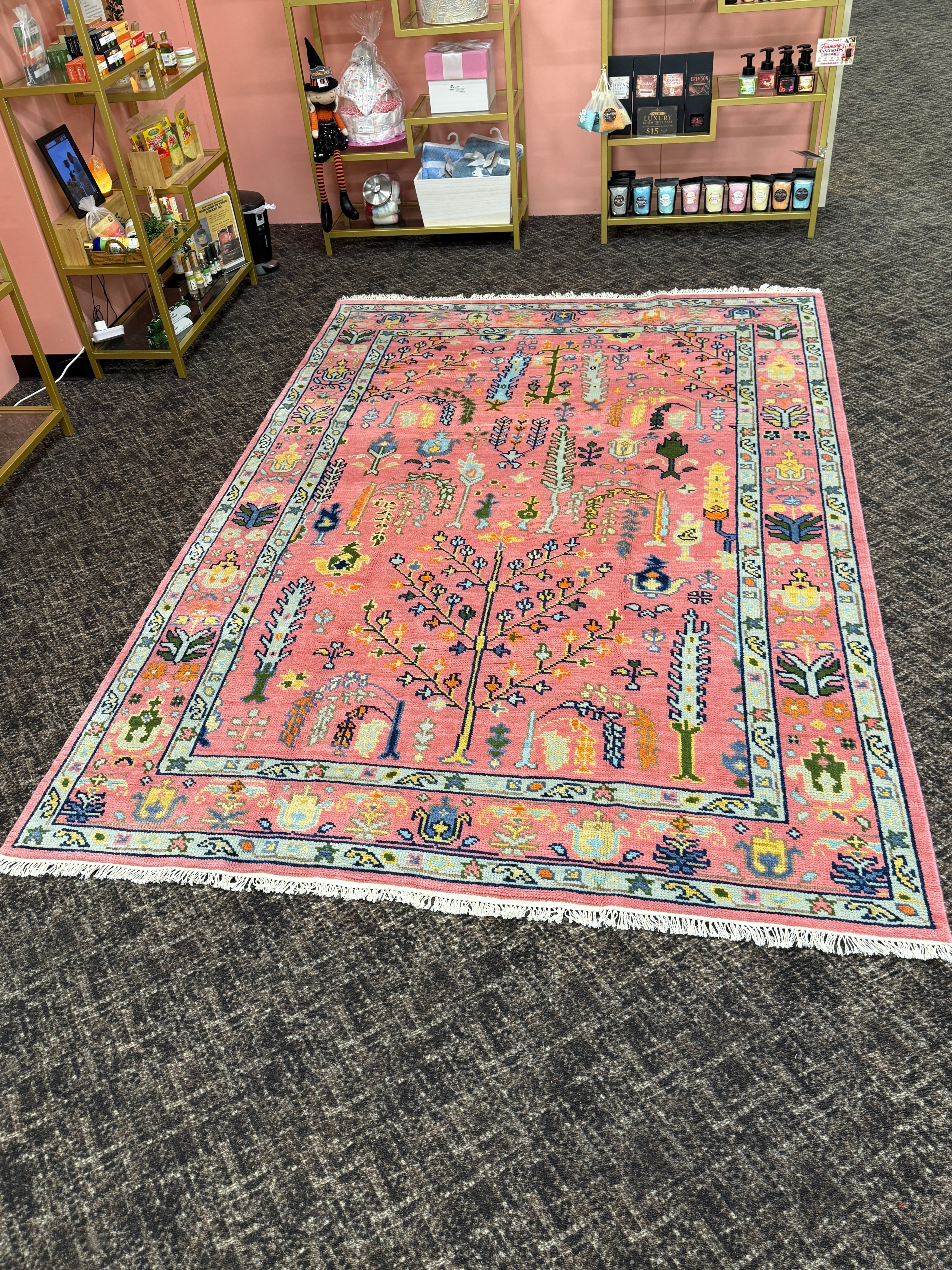 9' x 6' Ft. Contemporary Turkish Oushak Bohemian Hand Knotted Wool Area Rug - BR3142