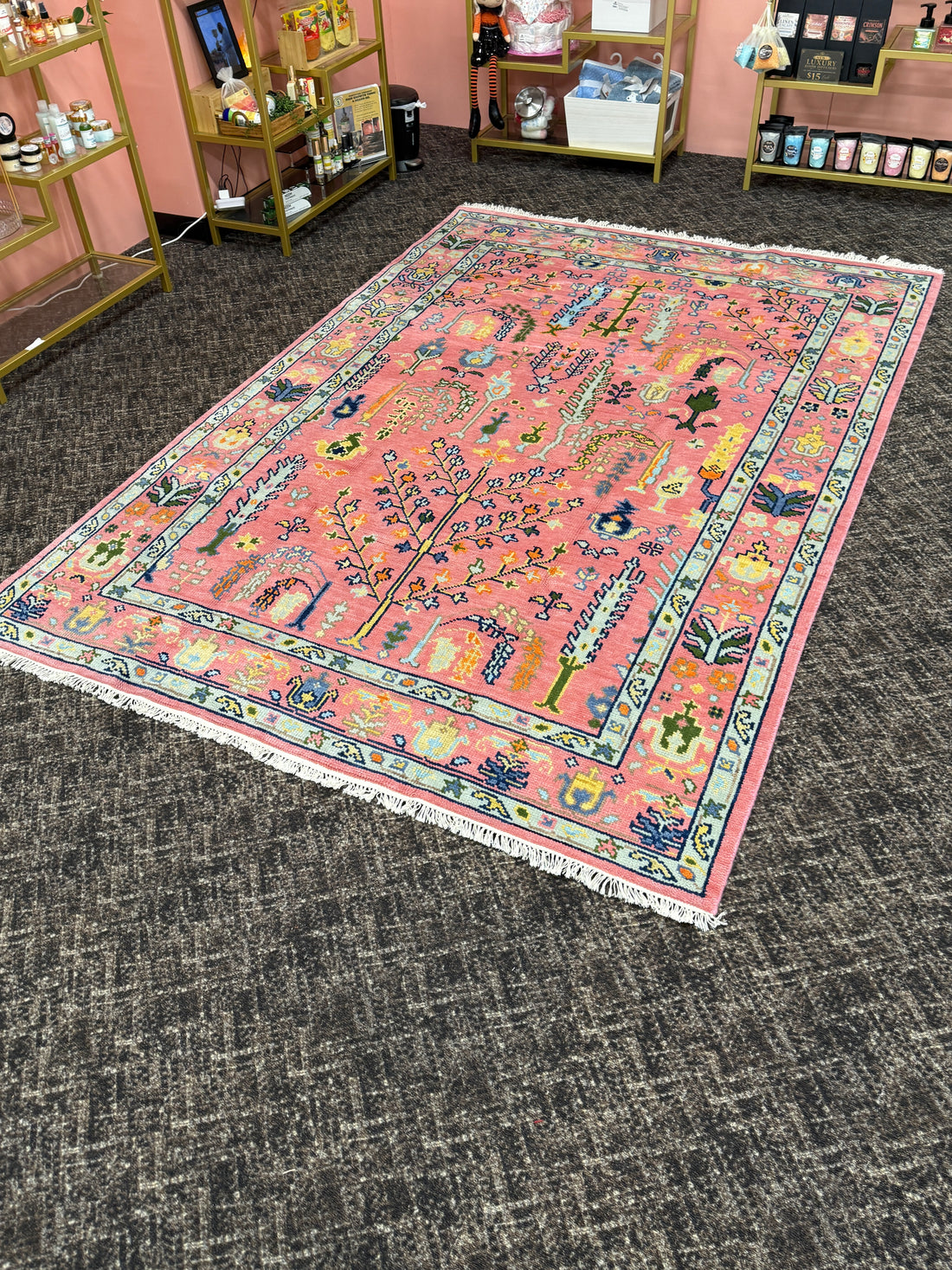 9' x 6' Ft. Contemporary Turkish Oushak Bohemian Hand Knotted Wool Area Rug - BR3142