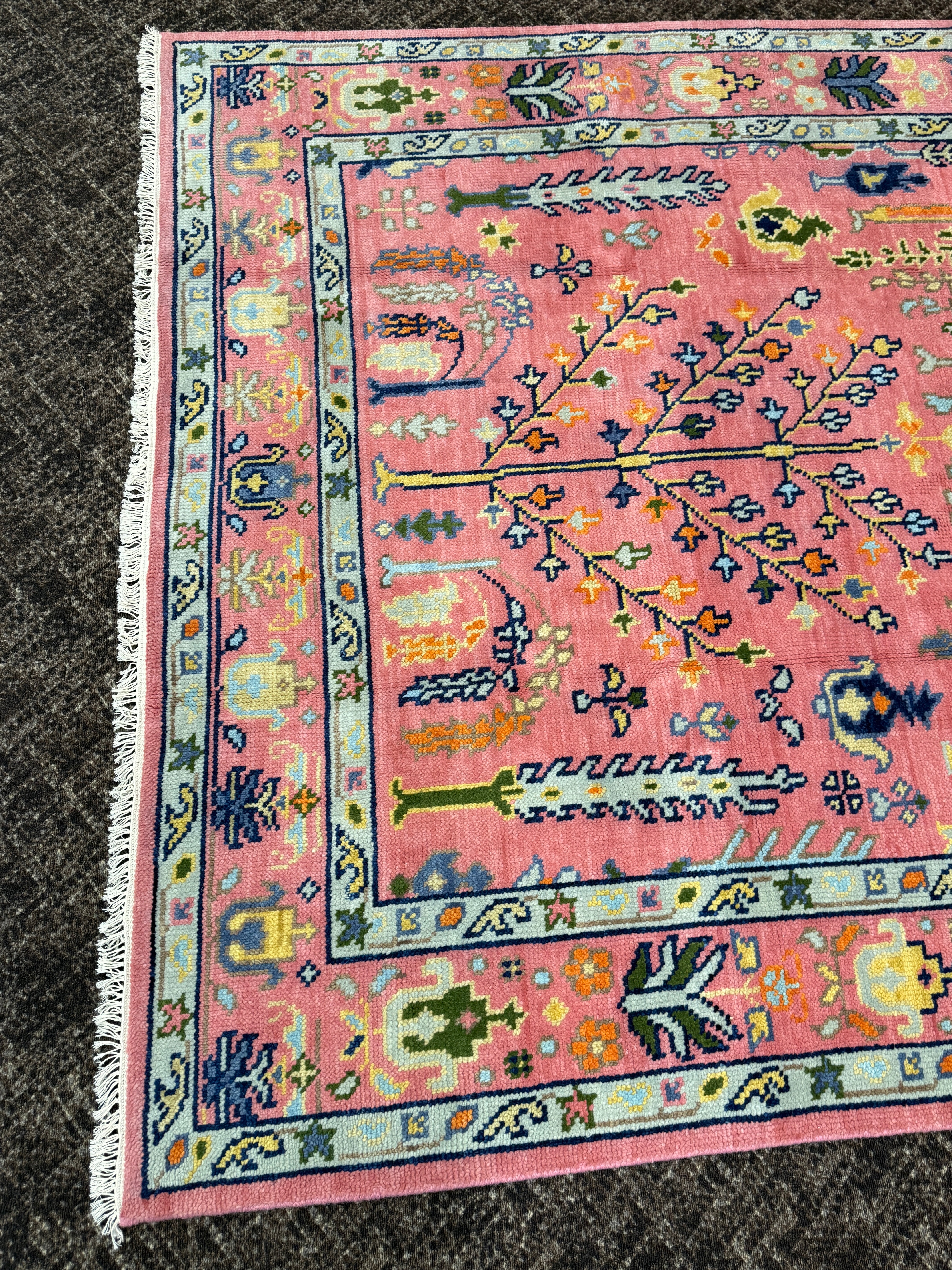9' x 6' Ft. Contemporary Turkish Oushak Bohemian Hand Knotted Wool Area Rug - BR3142