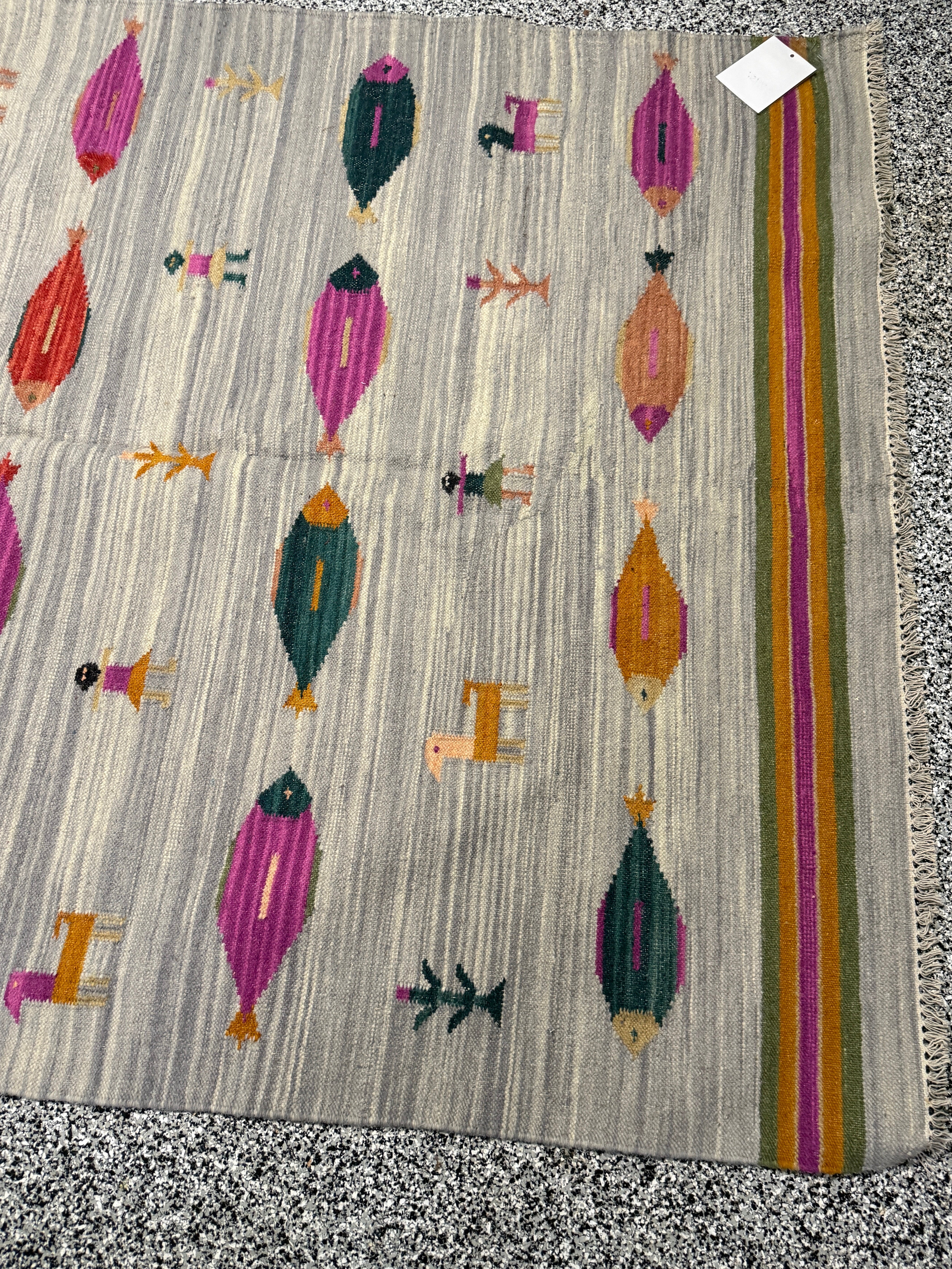 6' x 9' Ft. Fun Colorful Fish Design Turkish Oushak Hand Knotted Wool Area Rug - BR3129