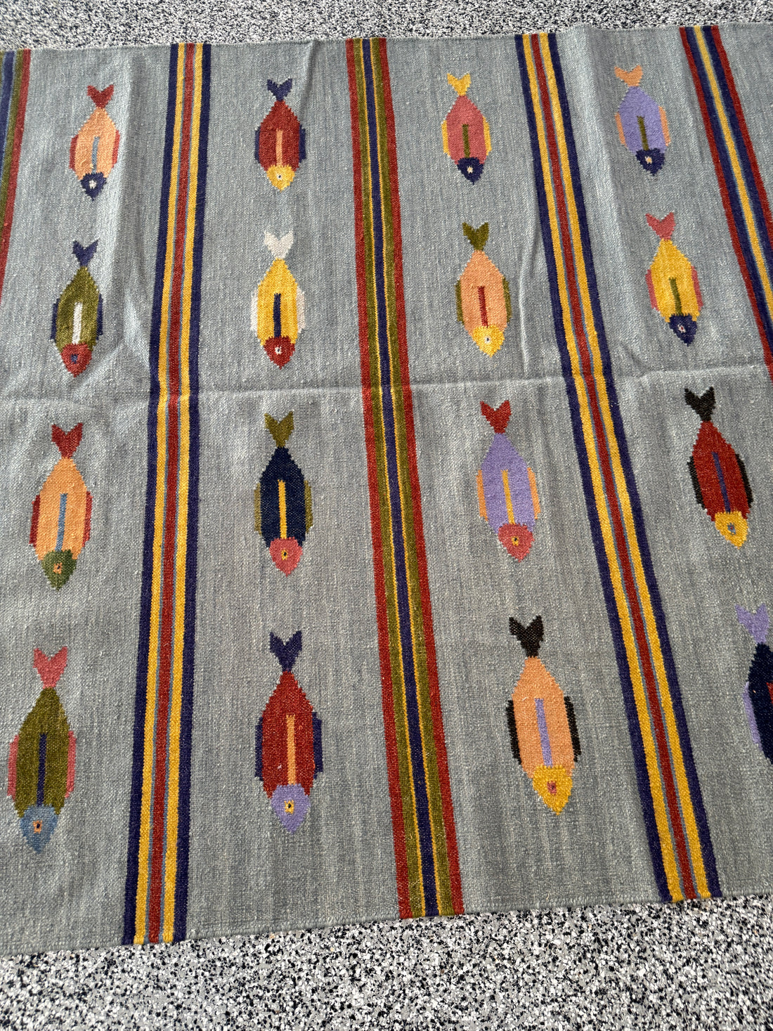 6' x 9' Ft. Fun Colorful Fish Design Turkish Oushak Hand Knotted Wool Area Rug - BR3146