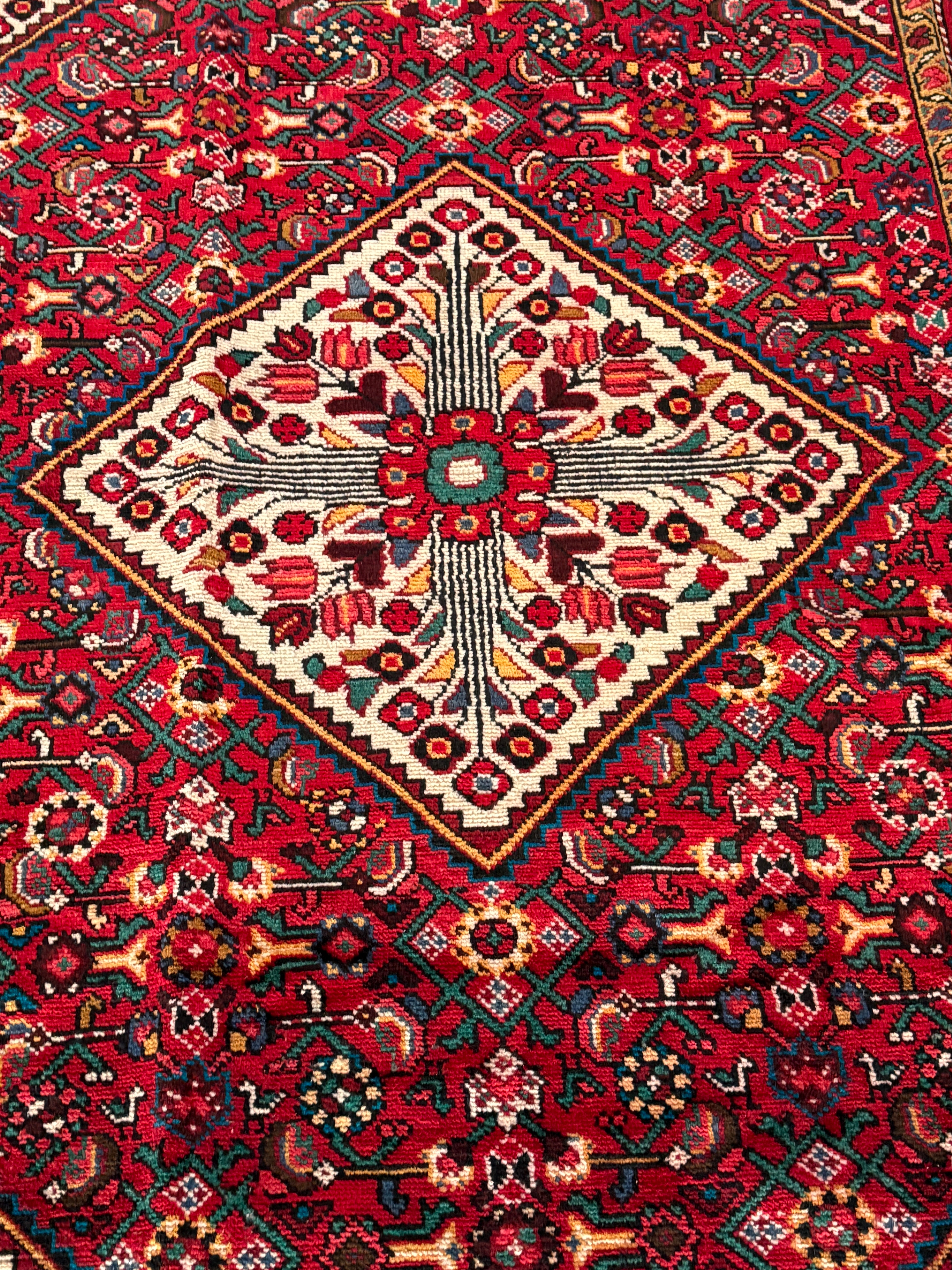 5' x 8' Ft Authentic Vintage Persian Abadeh Heibatlu Design Hand Knotted Wool Area Rug -BR3136