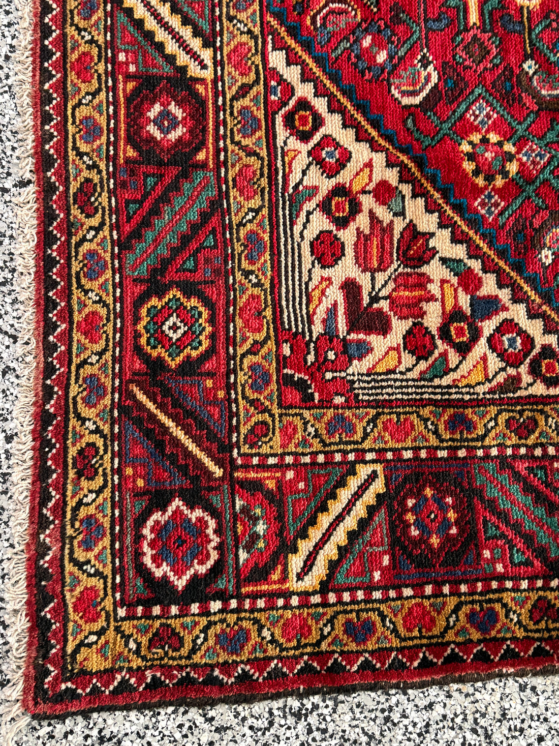 5' x 8' Ft Authentic Vintage Persian Abadeh Heibatlu Design Hand Knotted Wool Area Rug -BR3136
