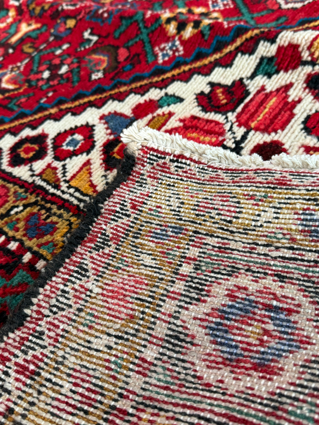 5' x 8' Ft Authentic Vintage Persian Abadeh Heibatlu Design Hand Knotted Wool Area Rug -BR3136