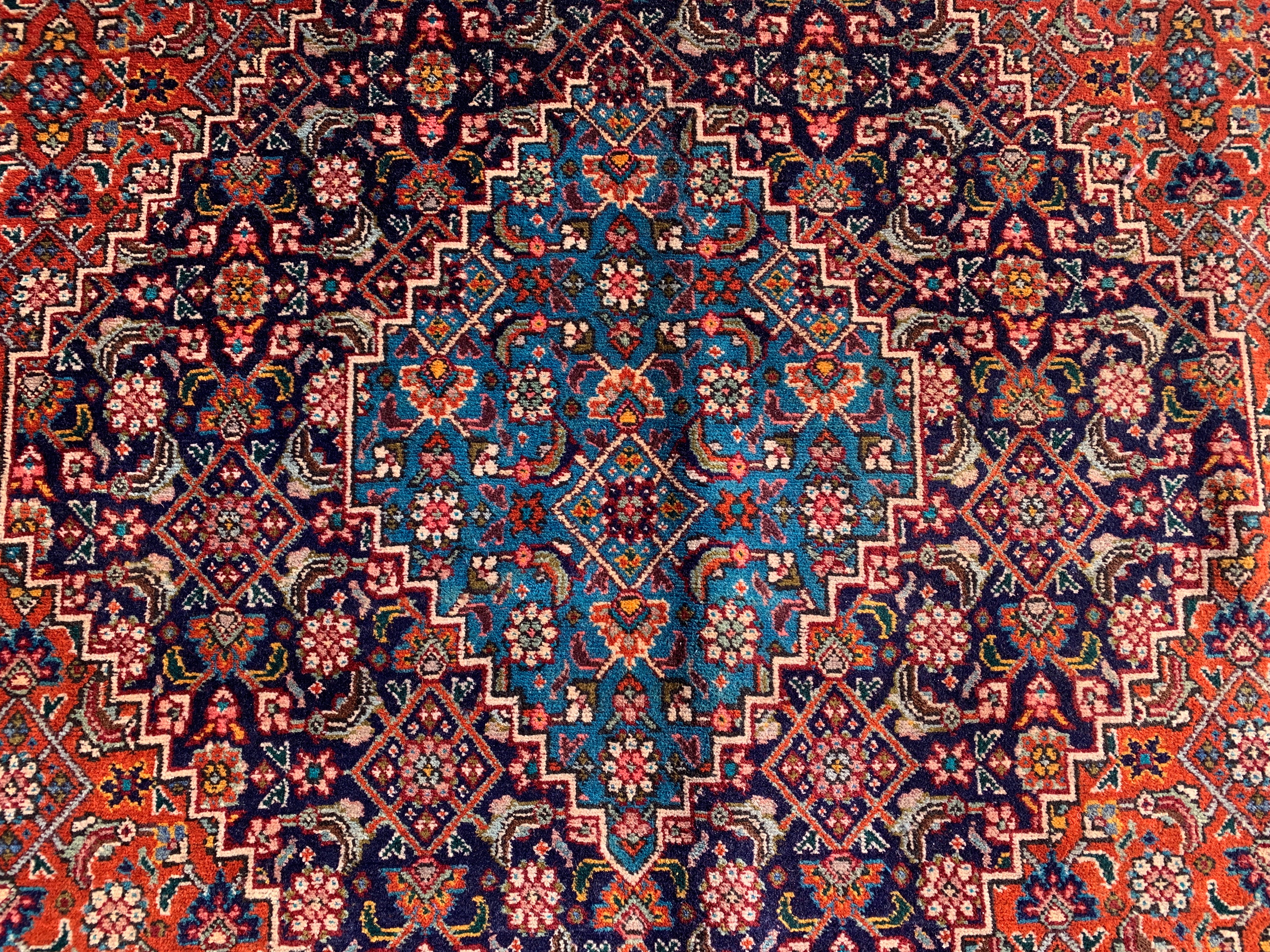 12' x 8' Ft. Authentic Persian Tabriz Herati Design Hand Knotted Fine Wool Large Area Rug BR2502