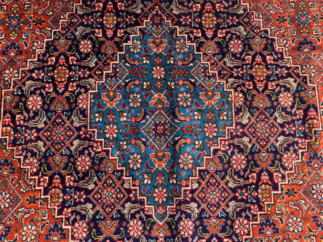 12' x 8' Ft. Authentic Persian Tabriz Herati Design Hand Knotted Fine Wool Large Area Rug BR2502