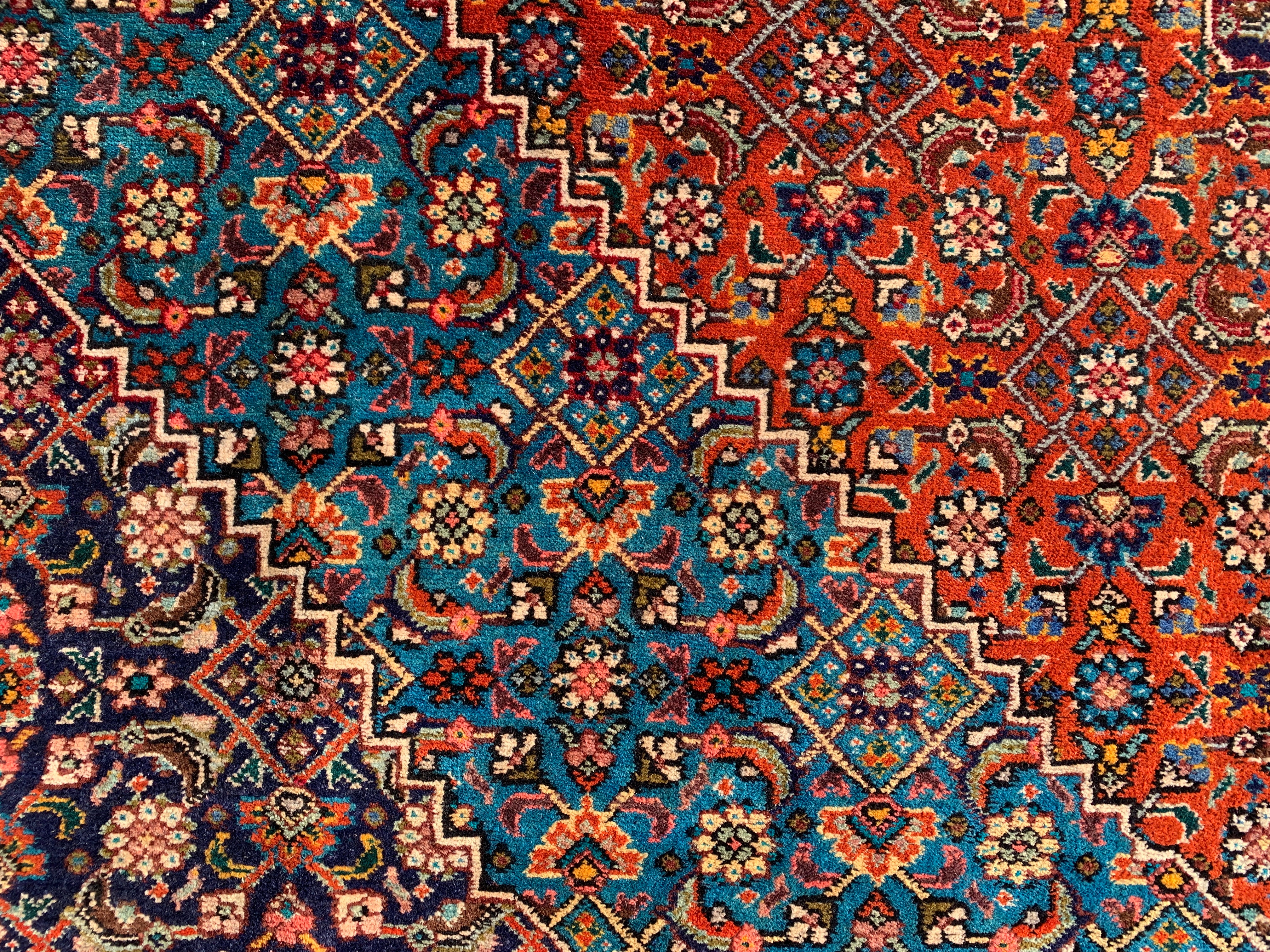 12' x 8' Ft. Authentic Persian Tabriz Herati Design Hand Knotted Fine Wool Large Area Rug BR2502