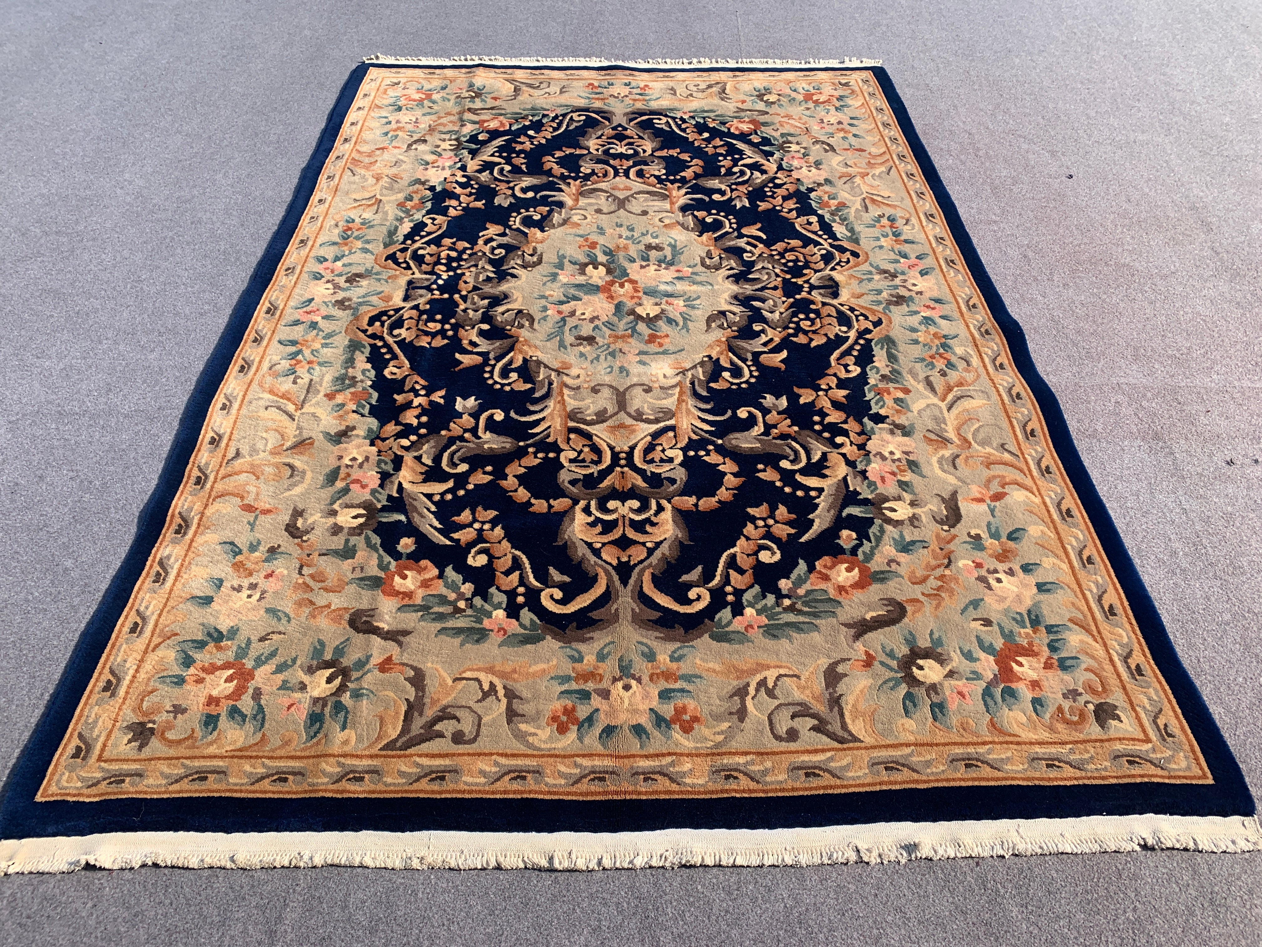 10’x 7’ Ft. Authentic Vintage Chinese / Sino Hand Knotted Fine Wool Rug - BR2503