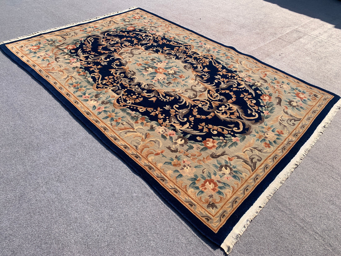 10’x 7’ Ft. Authentic Vintage Chinese / Sino Hand Knotted Fine Wool Rug - BR2503
