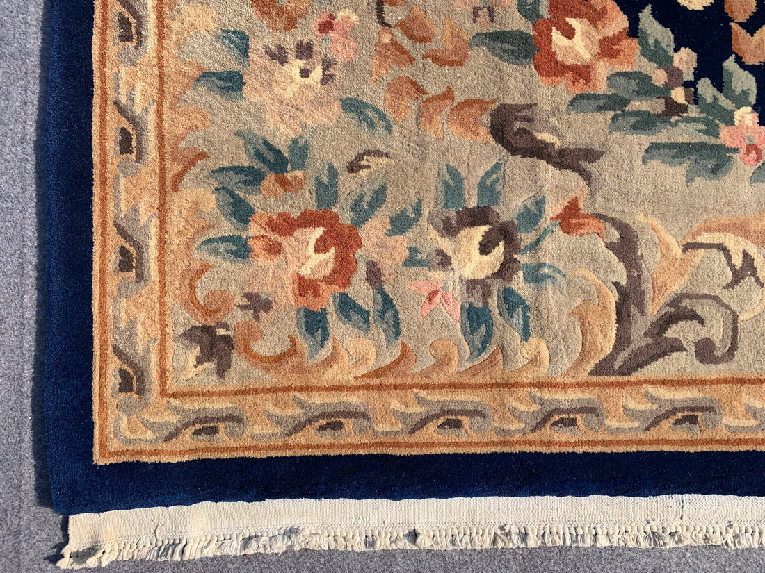 10' x 7' Ft. Authentic Nepal / Sino Hand Knotted Fine Wool Area Rug BR2303