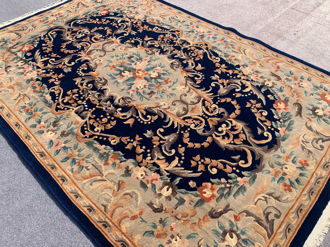 10’x 7’ Ft. Authentic Vintage Chinese / Sino Hand Knotted Fine Wool Rug - BR2503