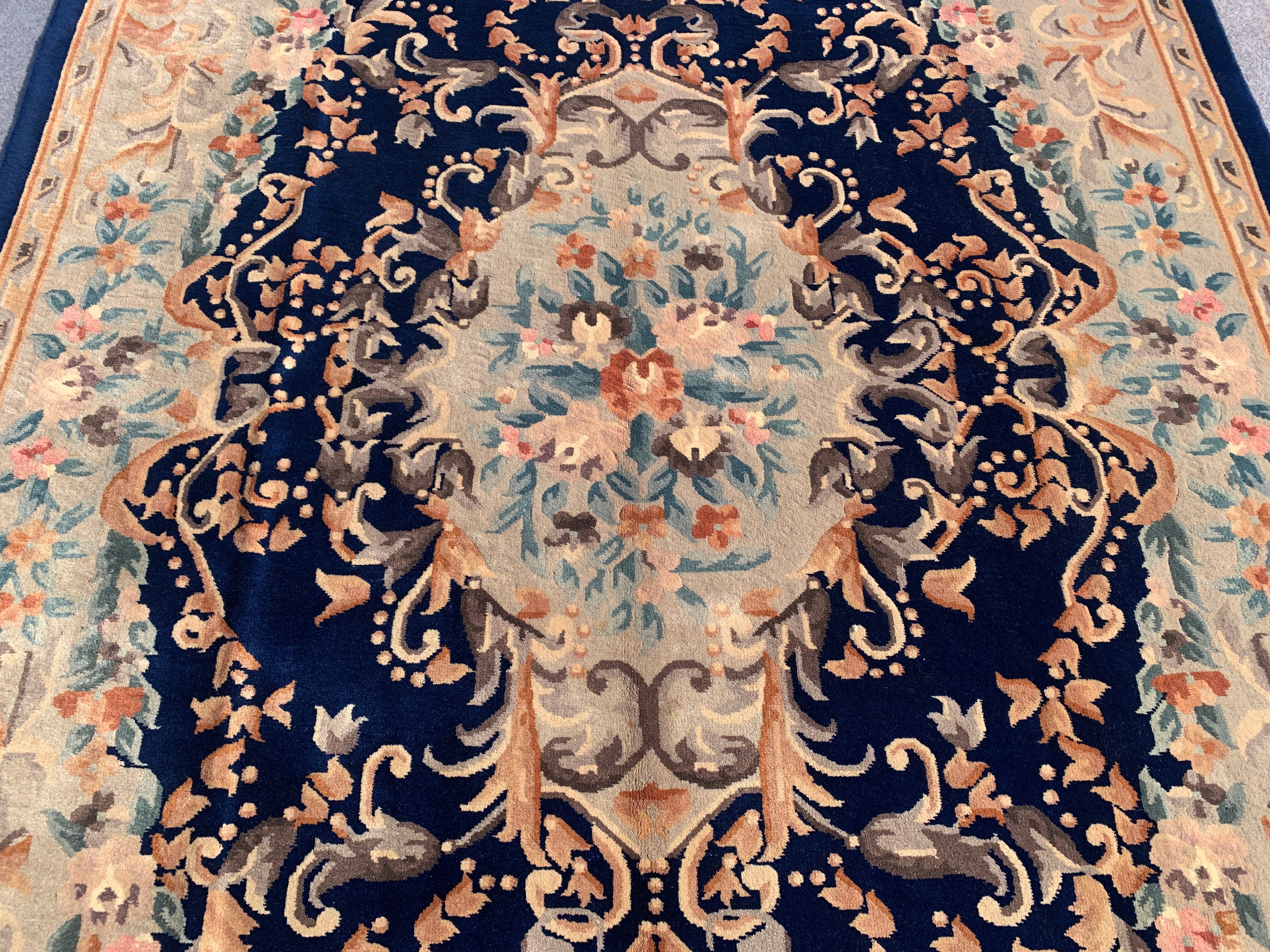 10' x 7' Ft. Authentic Nepal / Sino Hand Knotted Fine Wool Area Rug BR2303