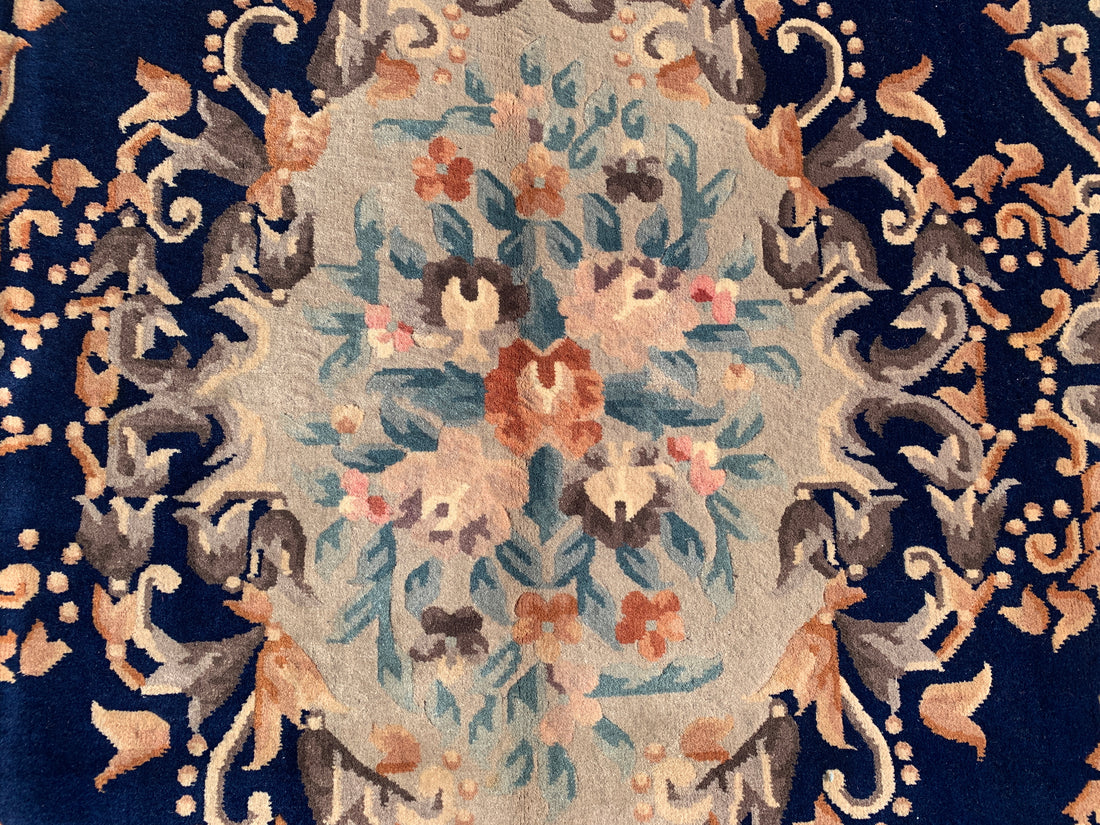 10' x 7' Ft. Authentic Nepal / Sino Hand Knotted Fine Wool Area Rug BR2303