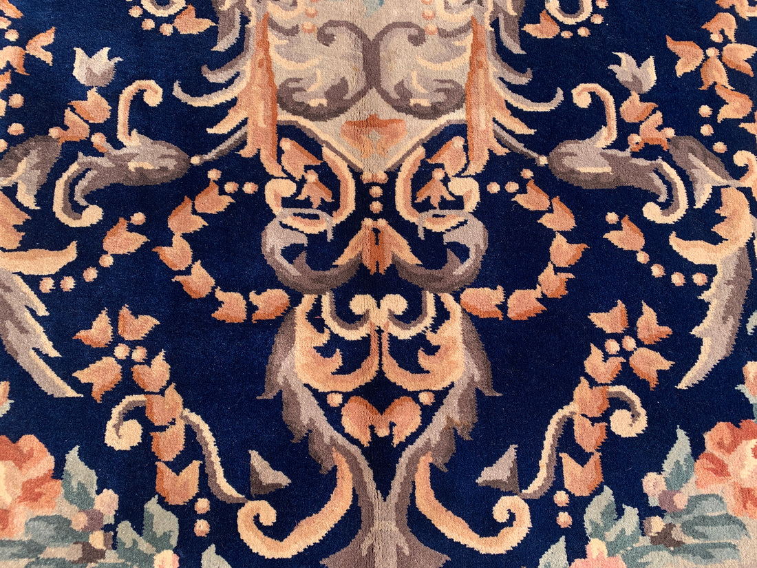 10’x 7’ Ft. Authentic Vintage Chinese / Sino Hand Knotted Fine Wool Rug - BR2503