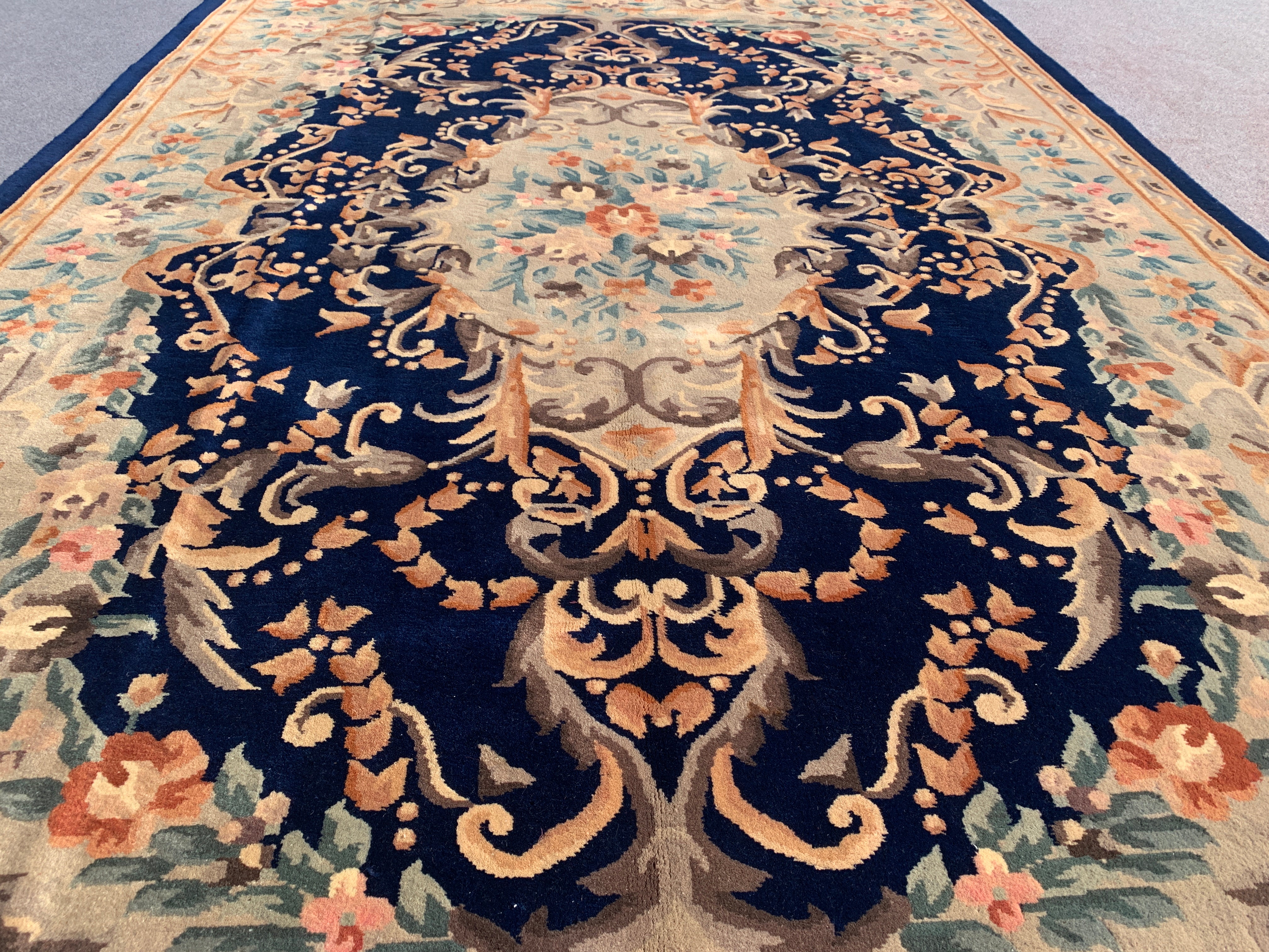 10’x 7’ Ft. Authentic Vintage Chinese / Sino Hand Knotted Fine Wool Rug - BR2503