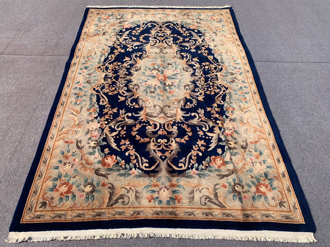 10' x 7' Ft. Authentic Nepal / Sino Hand Knotted Fine Wool Area Rug BR2303