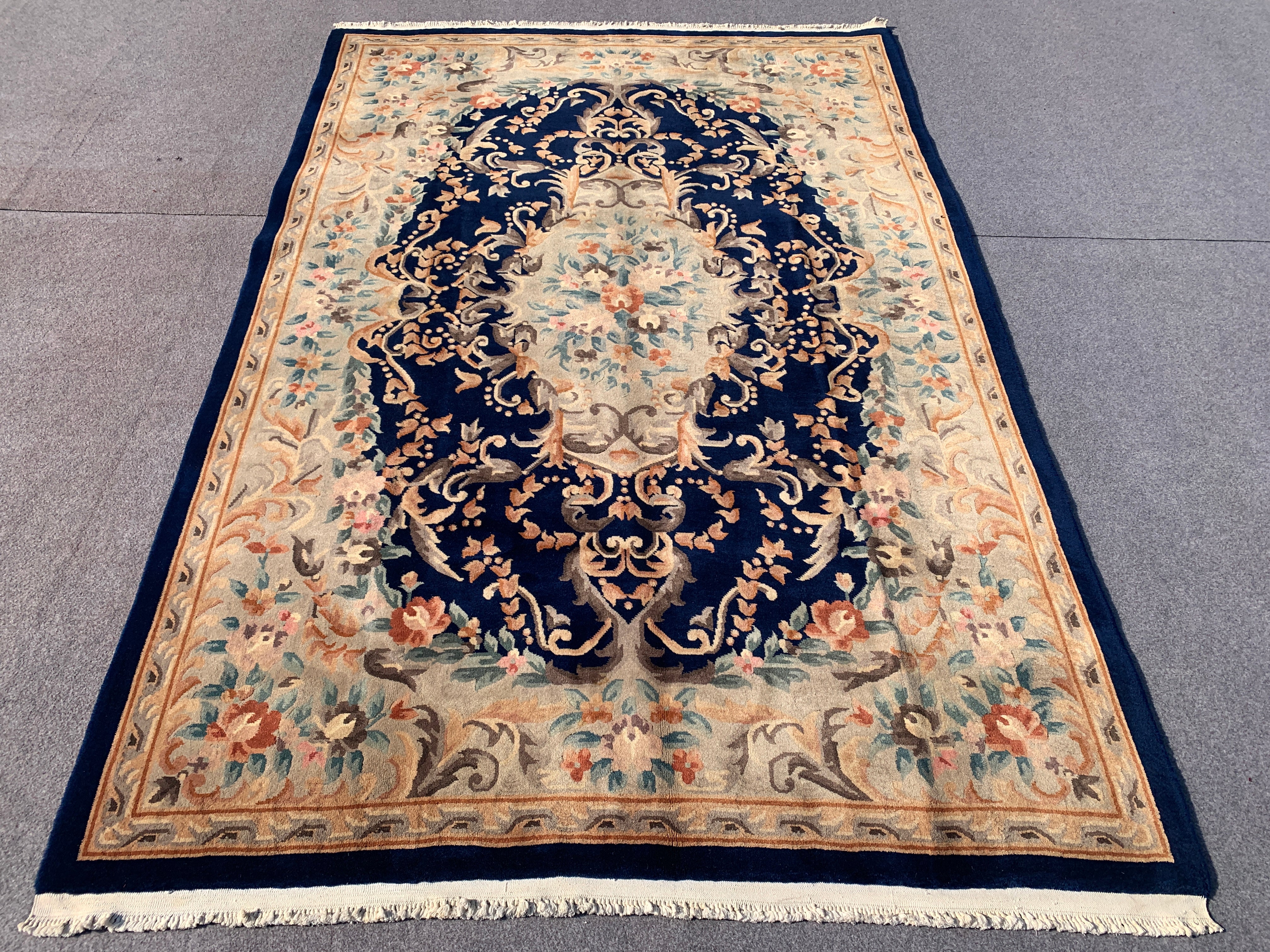 10’x 7’ Ft. Authentic Vintage Chinese / Sino Hand Knotted Fine Wool Rug - BR2503