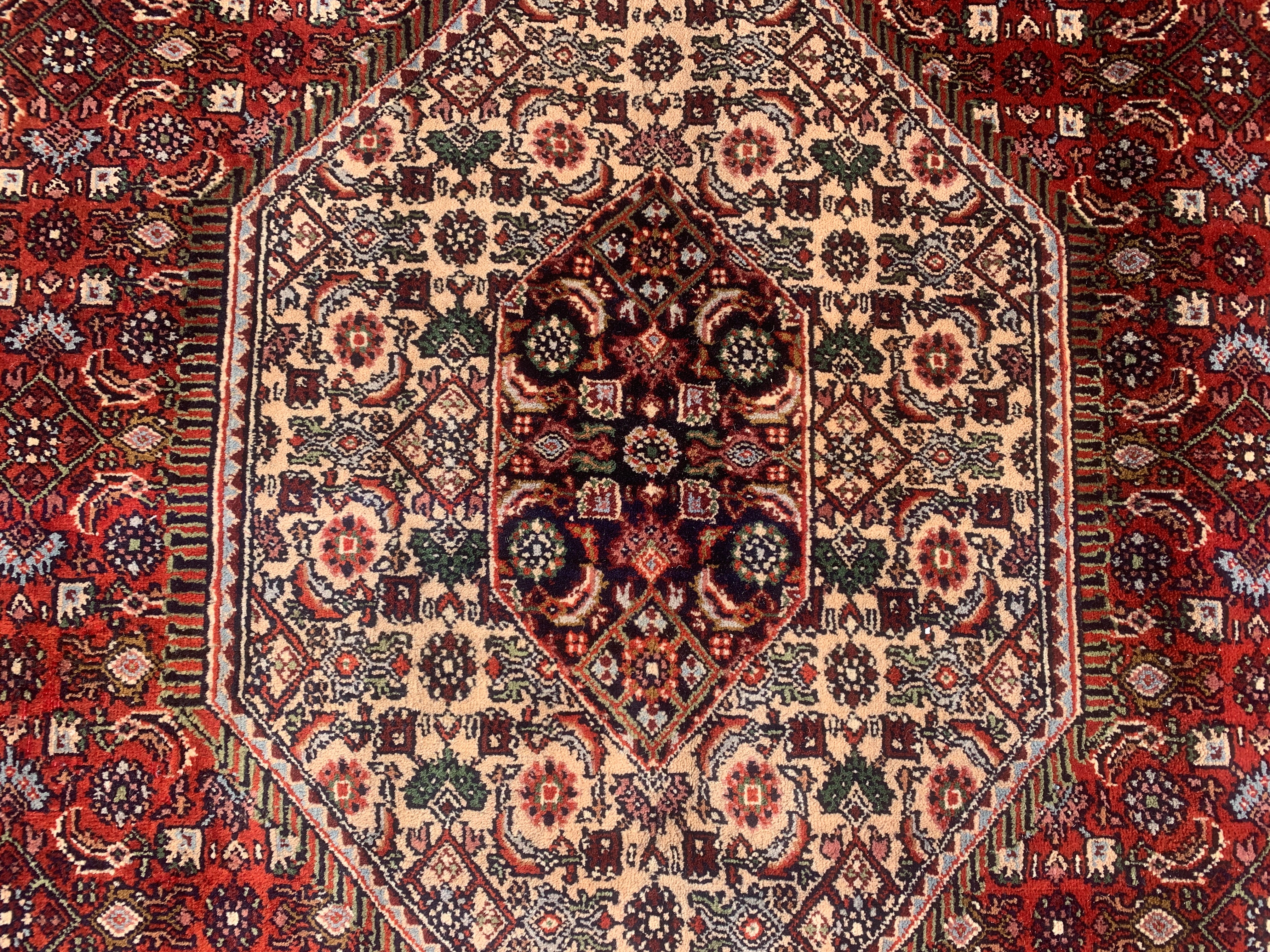 12' x 8' Ft. Authentic Persian Bijar Mahi Design Hand Knotted Fine Wool Large Area Rug BR2504