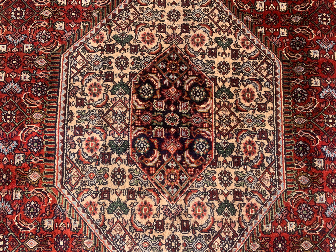 12' x 8' Ft. Authentic Persian Bijar Mahi Design Hand Knotted Fine Wool Large Area Rug BR2504
