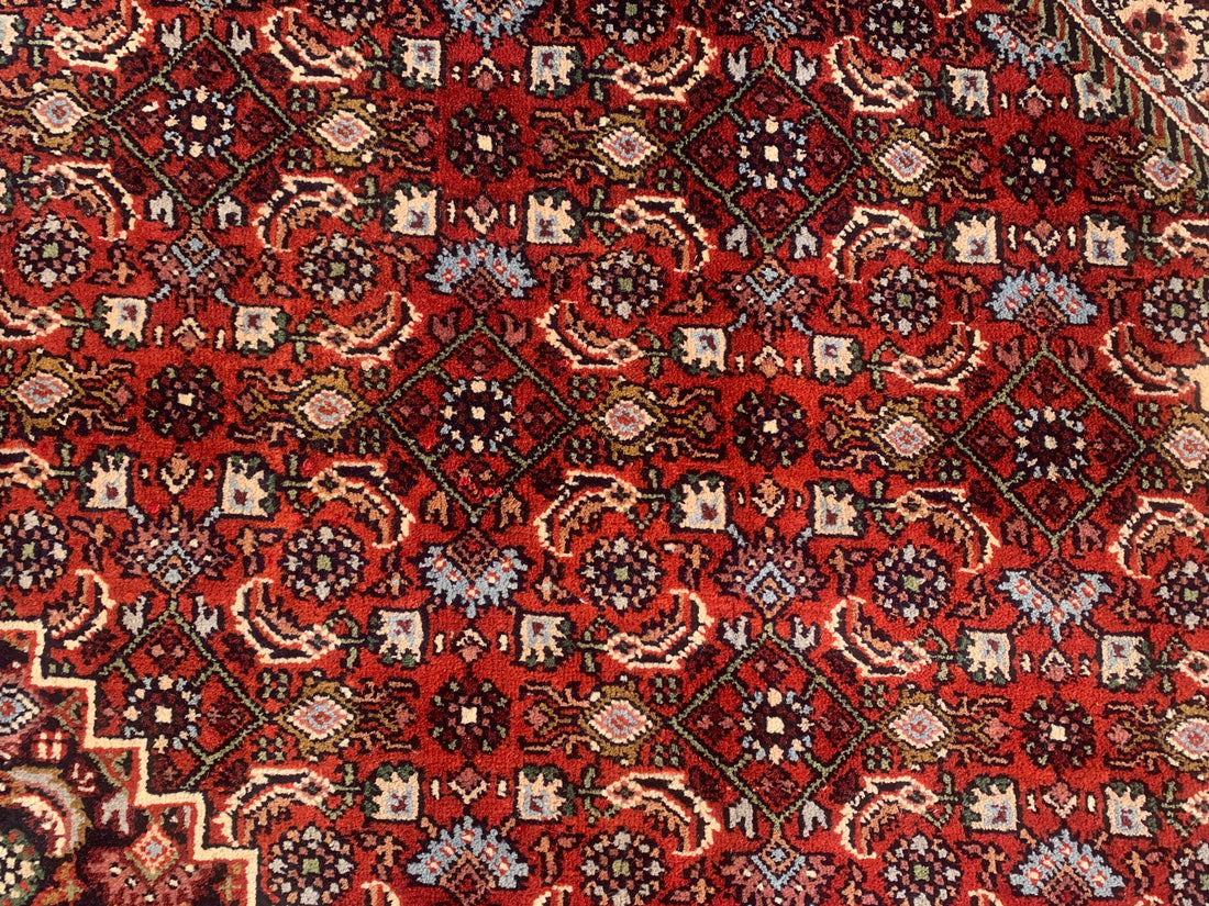12' x 8' Ft. Authentic Persian Bijar Mahi Design Hand Knotted Fine Wool Large Area Rug BR2504