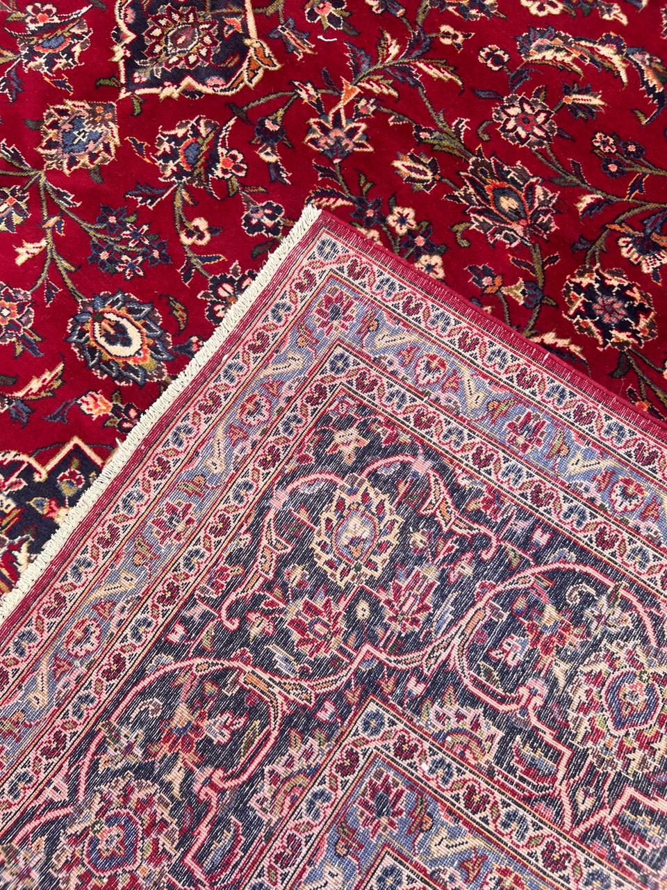 12' x 9'' Ft. Authentic Vintage (70 Yr Old) Persian Kashan Hand Knotted Wool Area Rug - BR434