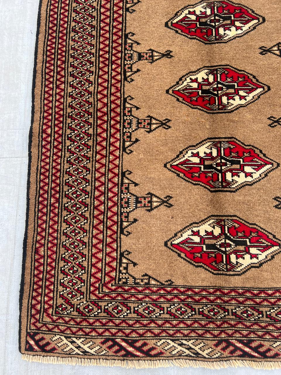 4.3' x 3'' Ft. Authentic Persian Bokhara Turkmen Sara Hand Knotted Area Rug - BR439