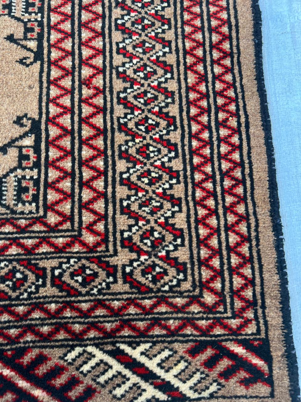 4.3' x 3'' Ft. Authentic Persian Bokhara Turkmen Sara Hand Knotted Area Rug - BR439