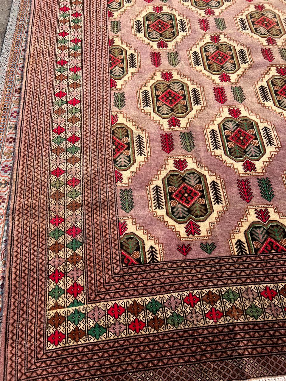 10' x 12' Ft. RARE Authentic Vintage Persian Tribal Turkmen Sara Hand Knotted Wool Area Rug - BR432