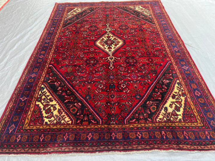 9.11' x 7' Ft. Authentic Persian Tribal Vintage Hand Knotted Wool Large Area Rug BR#1C