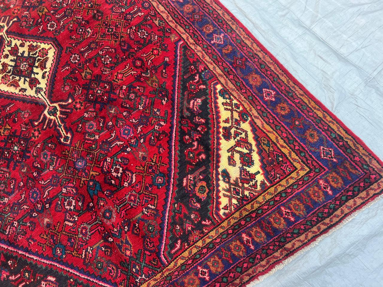 9.11' x 7' Ft. Authentic Persian Tribal Vintage Hand Knotted Wool Large Area Rug BR#1C