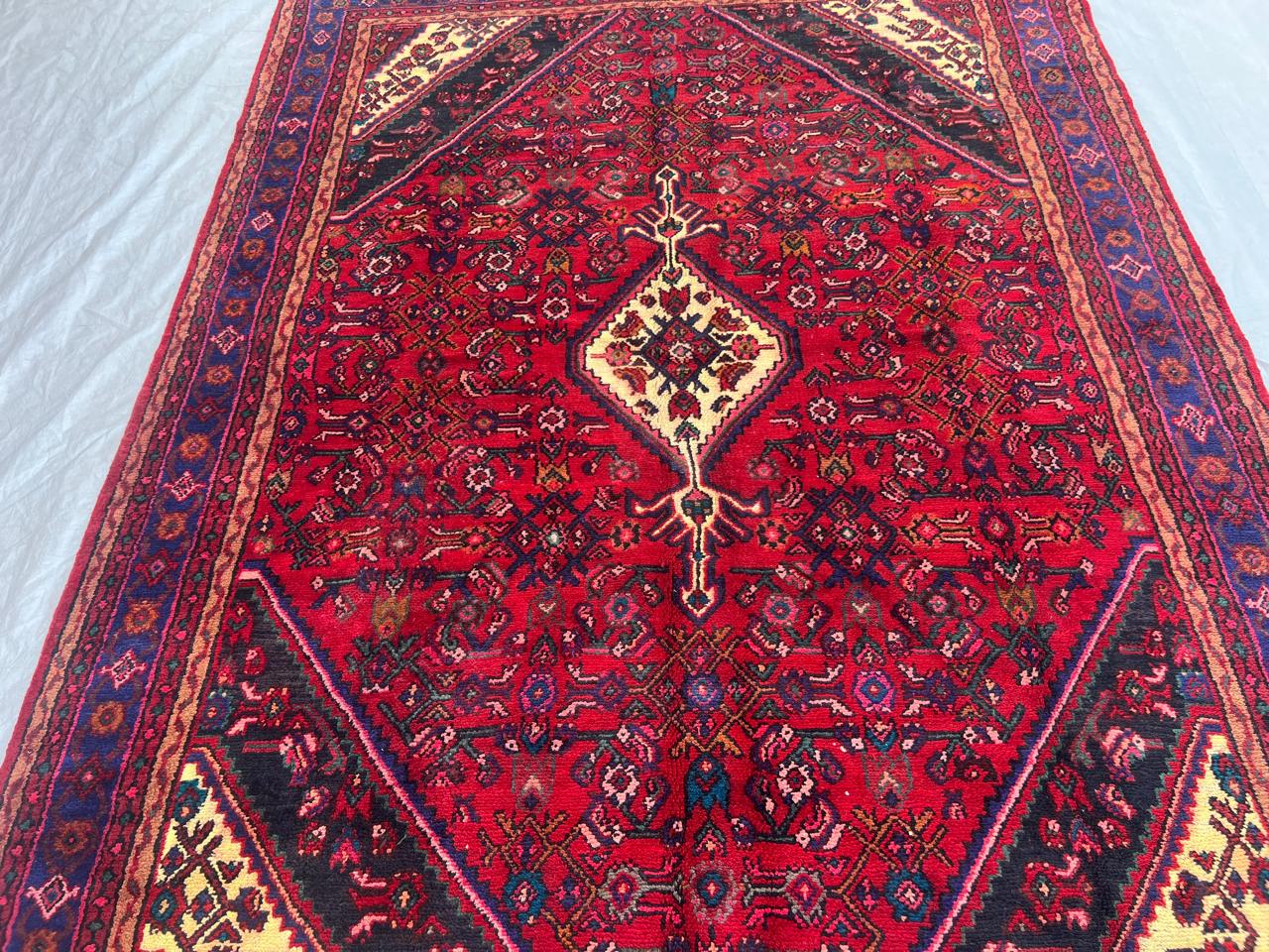 9.11' x 7' Ft. Authentic Persian Tribal Vintage Hand Knotted Wool Large Area Rug BR#1C