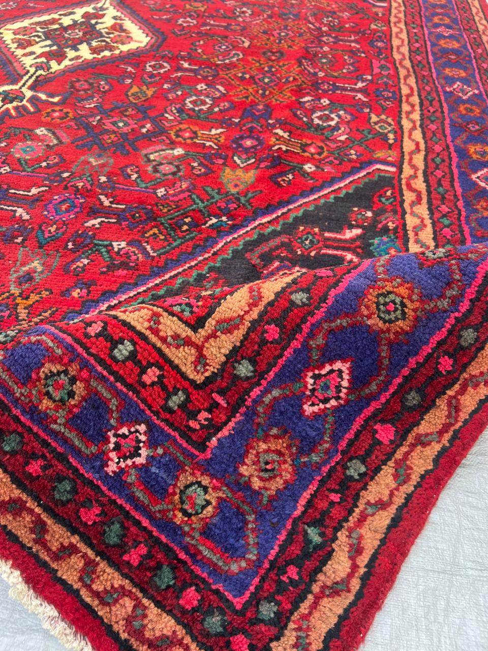 9.11' x 7' Ft. Authentic Persian Tribal Vintage Hand Knotted Wool Large Area Rug BR#1C