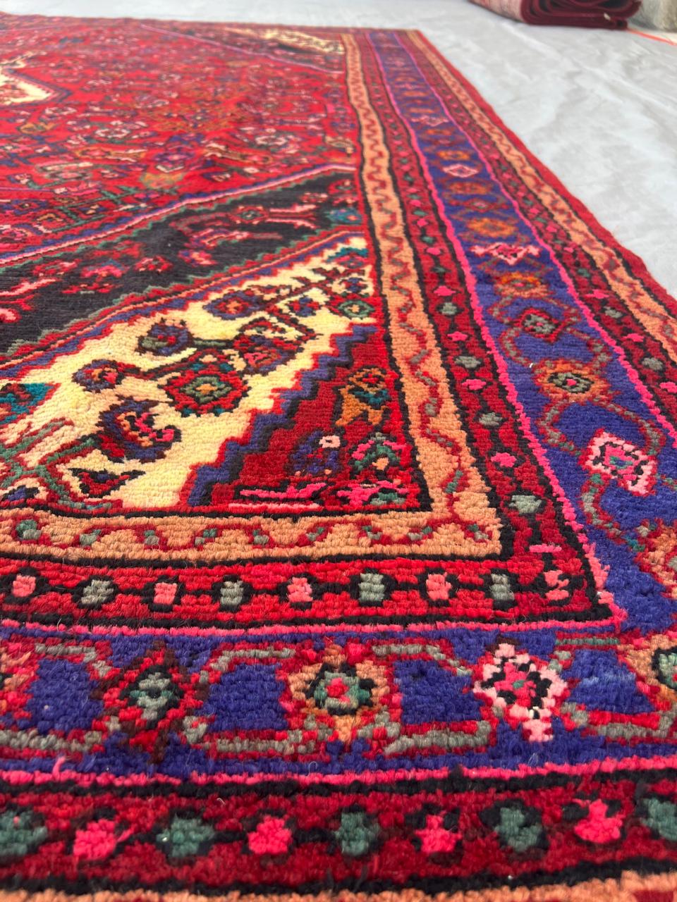 9.11' x 7' Ft. Authentic Persian Tribal Vintage Hand Knotted Wool Large Area Rug BR#1C