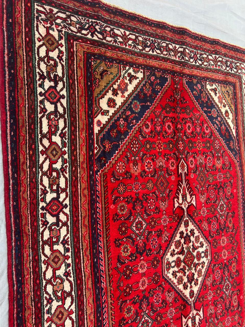 10.7' x 7' Ft. Authentic Persian Tribal Vintage Hand Knotted Wool Large Area Rug BR#2C