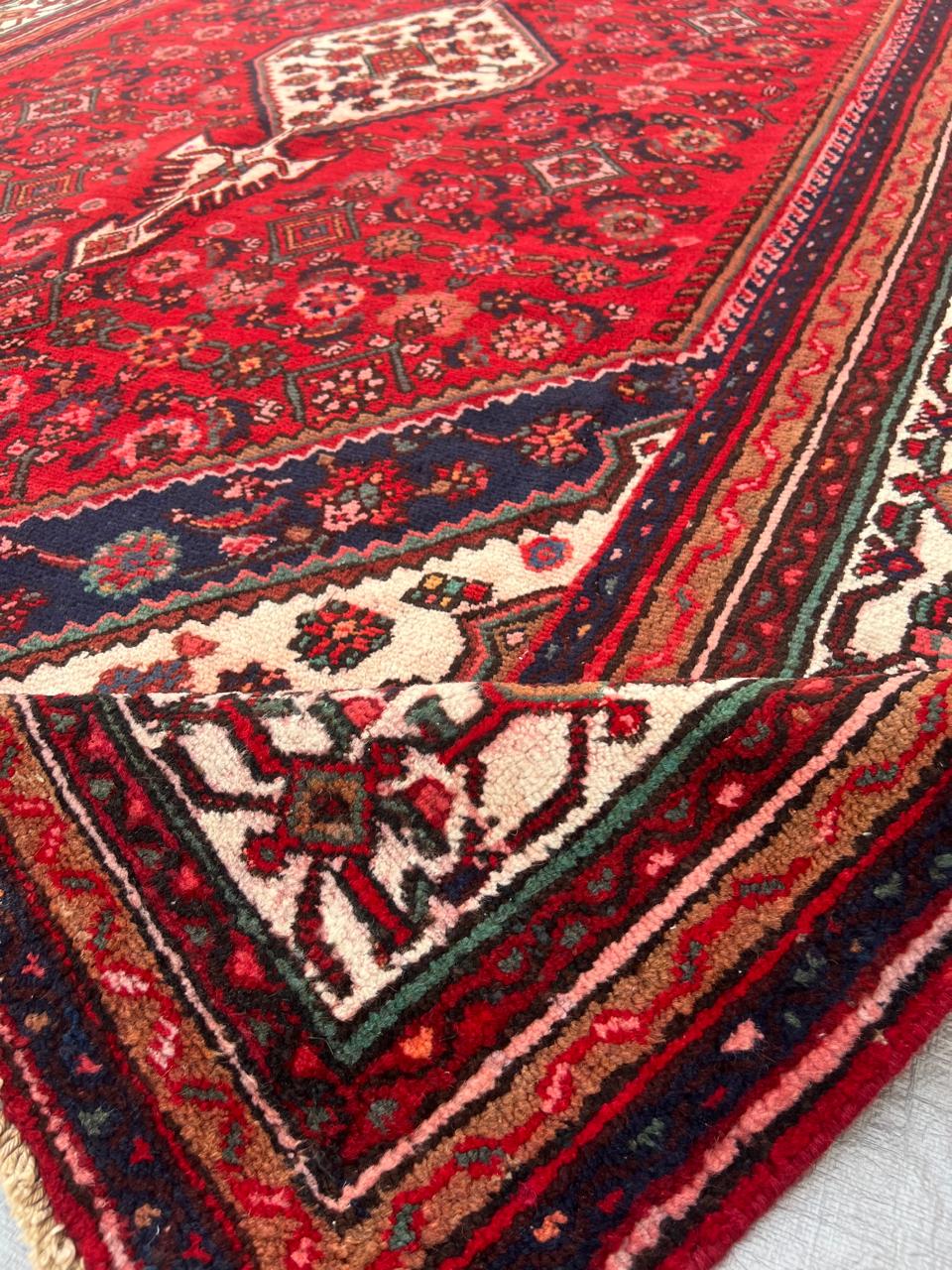 10.7' x 7' Ft. Authentic Persian Tribal Vintage Hand Knotted Wool Large Area Rug BR#2C