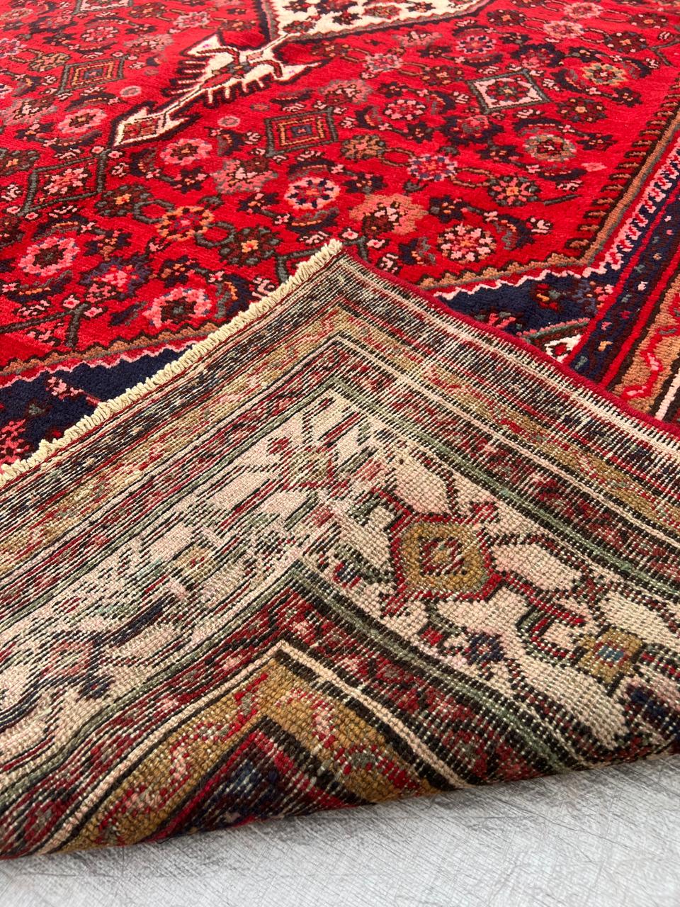 10.7' x 7' Ft. Authentic Persian Tribal Vintage Hand Knotted Wool Large Area Rug BR#2C