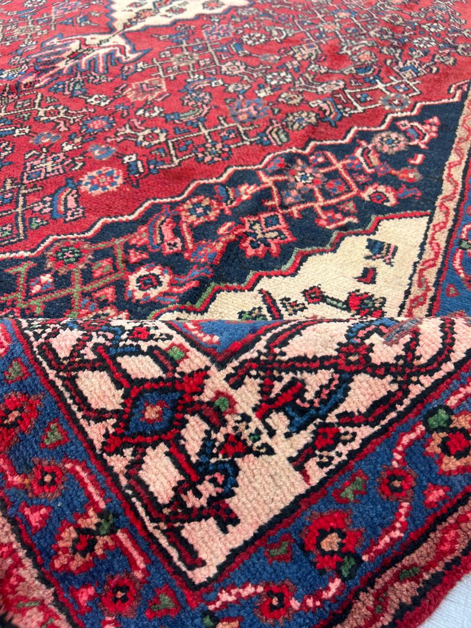 9.1' x 7' Ft. Authentic Persian Tribal Vintage Hand Knotted Wool Large Area Rug BR#3C