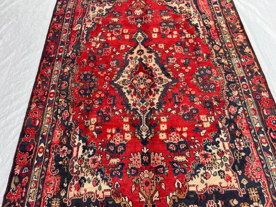 9.4' x 6.1' Ft. Authentic Persian Tribal Vintage Hand Knotted Wool Large Area Rug BR#5C