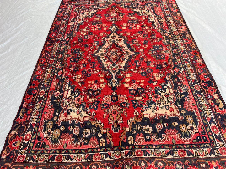 9.4' x 6.1' Ft. Authentic Persian Tribal Vintage Hand Knotted Wool Large Area Rug BR#5C