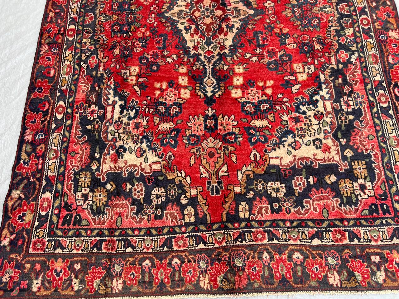 9.4' x 6.1' Ft. Authentic Persian Tribal Vintage Hand Knotted Wool Large Area Rug BR#5C
