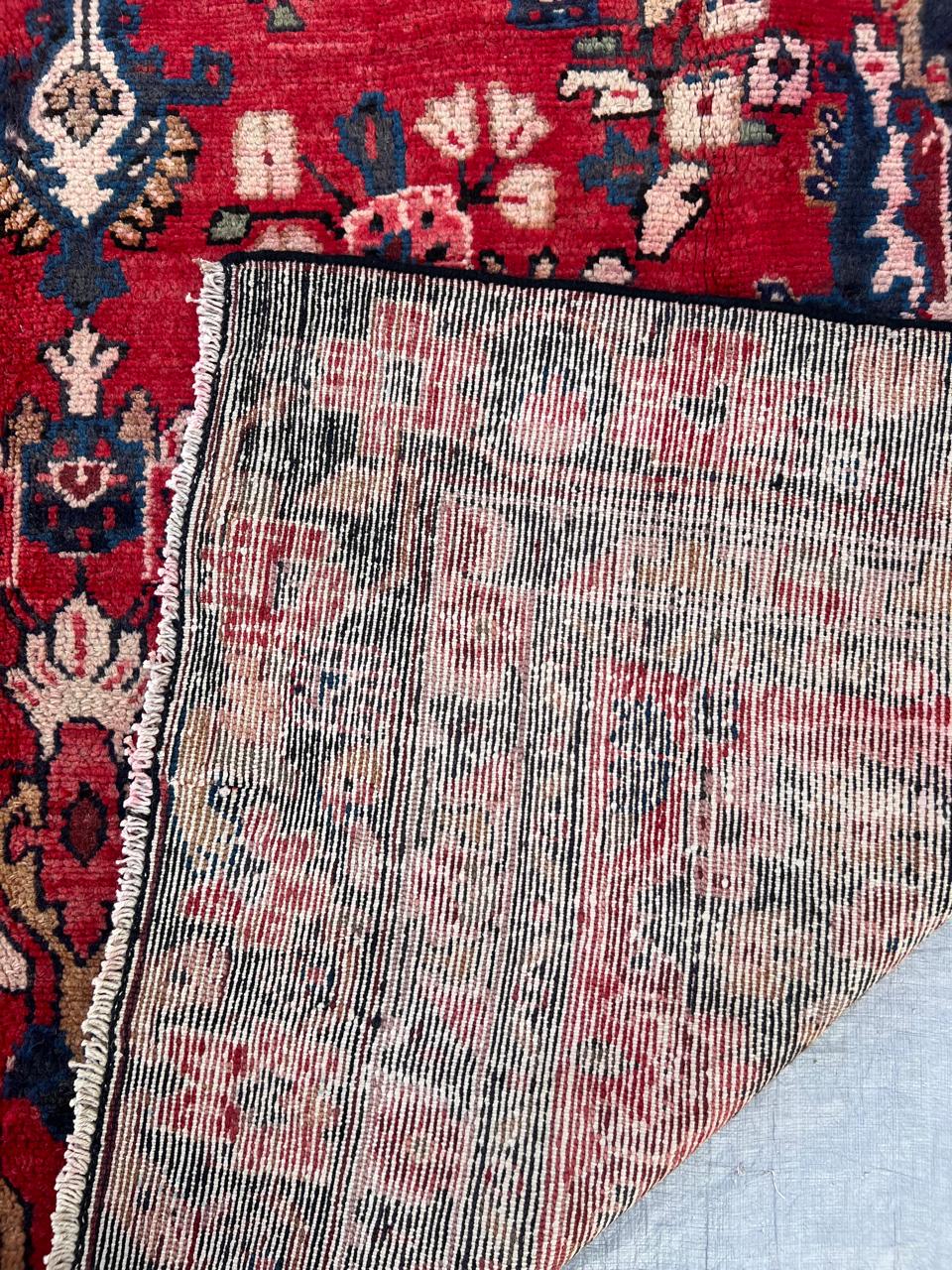 9.4' x 6.1' Ft. Authentic Persian Tribal Vintage Hand Knotted Wool Large Area Rug BR#5C