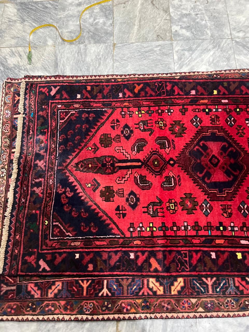 10' x 3.0' Ft. Authentic Persian Hamadan Tribal Hand Knotted Fine Wool Runner / Rug BR131