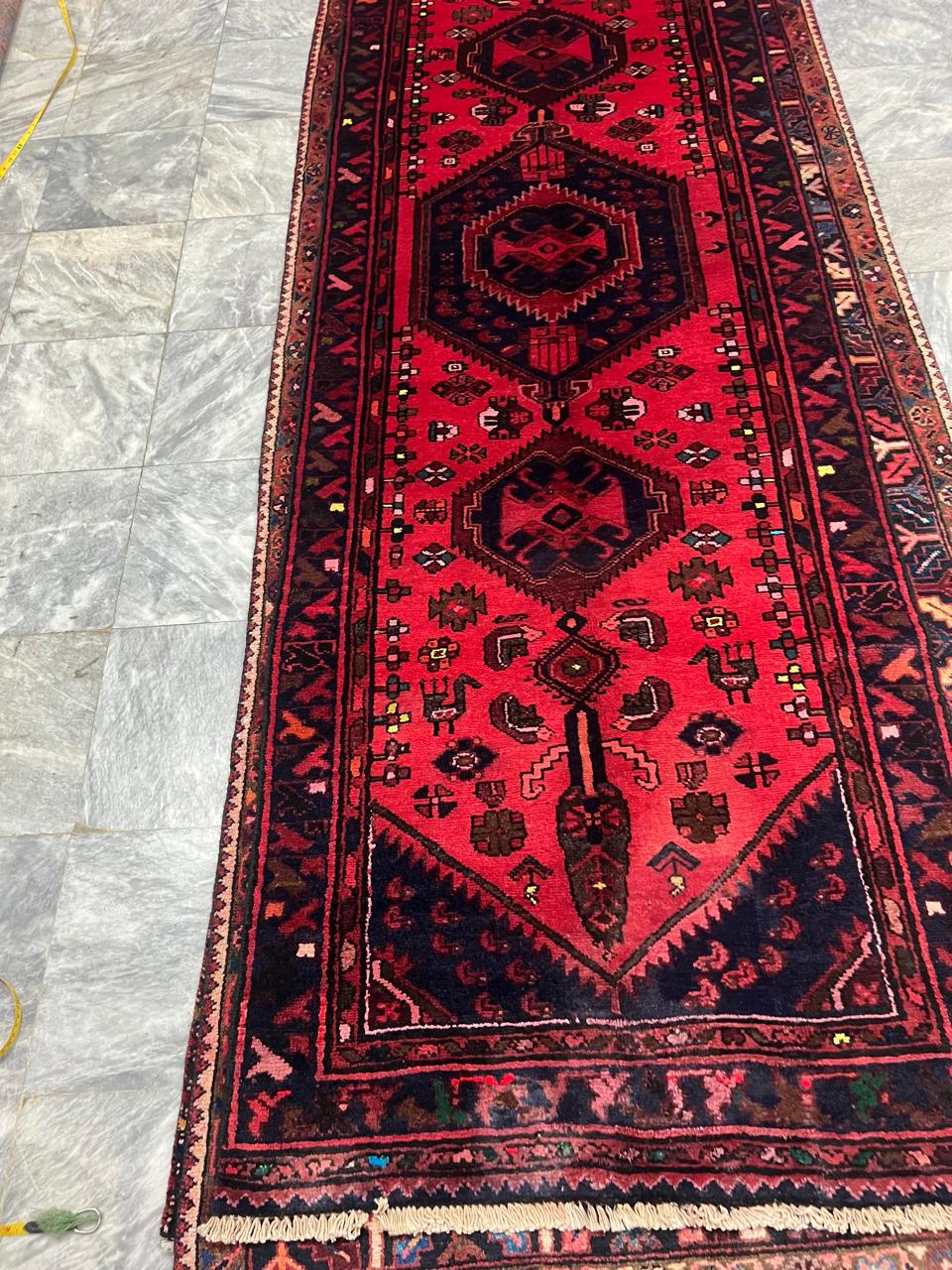 10' x 3.0' Ft. Authentic Persian Hamadan Tribal Hand Knotted Fine Wool Runner / Rug BR131