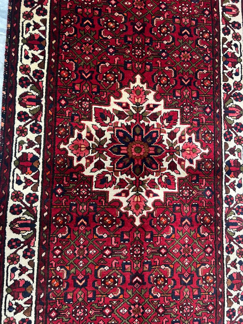 10' x 3.6' Ft. Authentic Persian Hamadan Hand Knotted Fine Wool Runner / Rug BR129