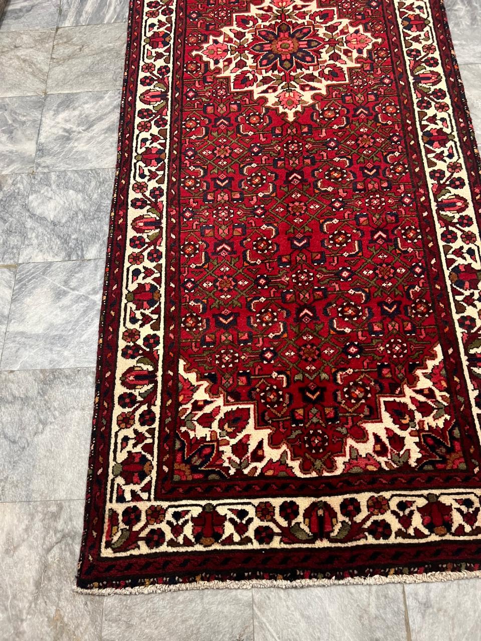 10' x 3.6' Ft. Authentic Persian Hamadan Hand Knotted Fine Wool Runner / Rug BR129