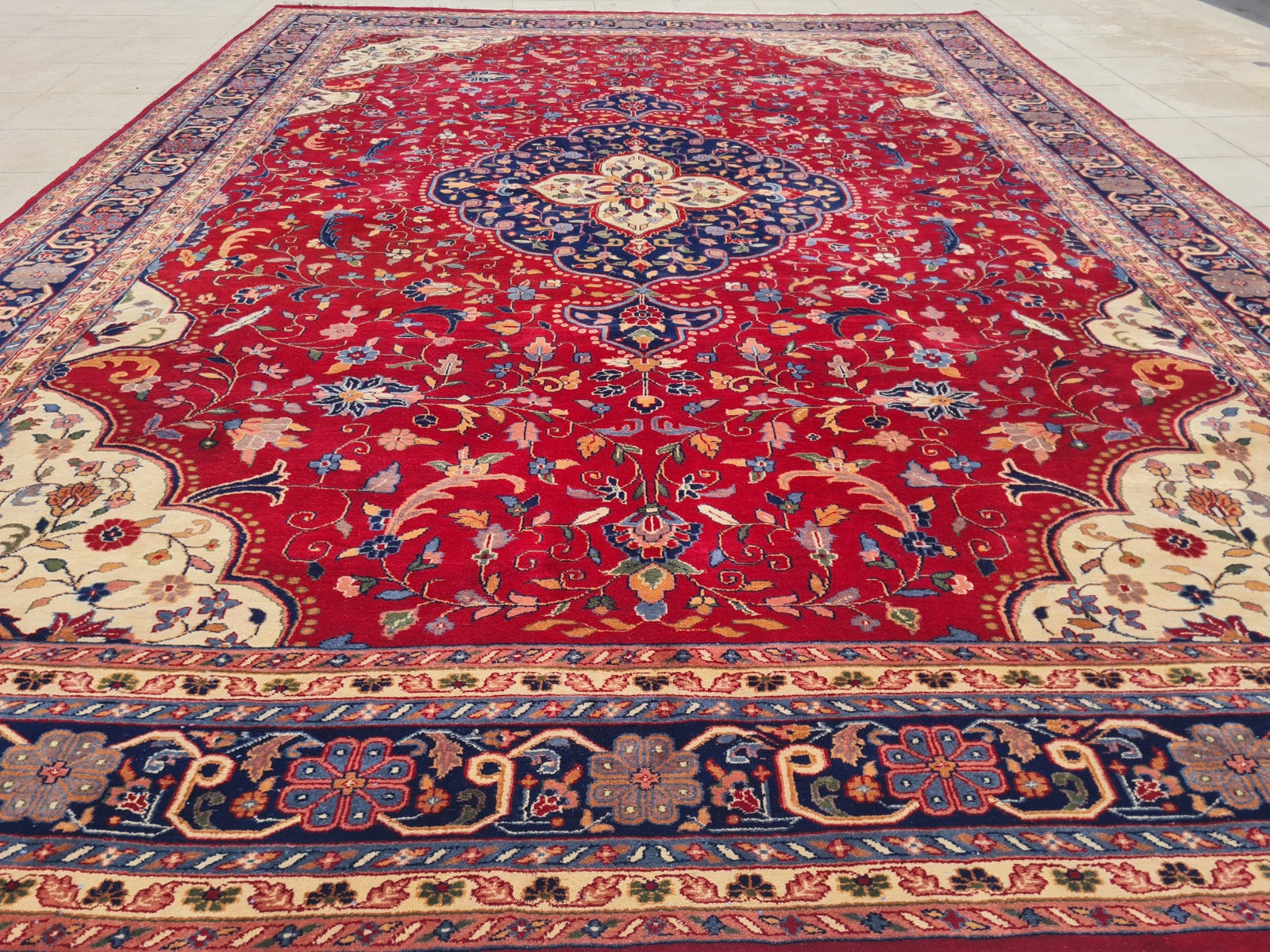 11' x 8' Authentic Persian Kashan Hand Knotted Finest Wool Large Area Rug - BR2631