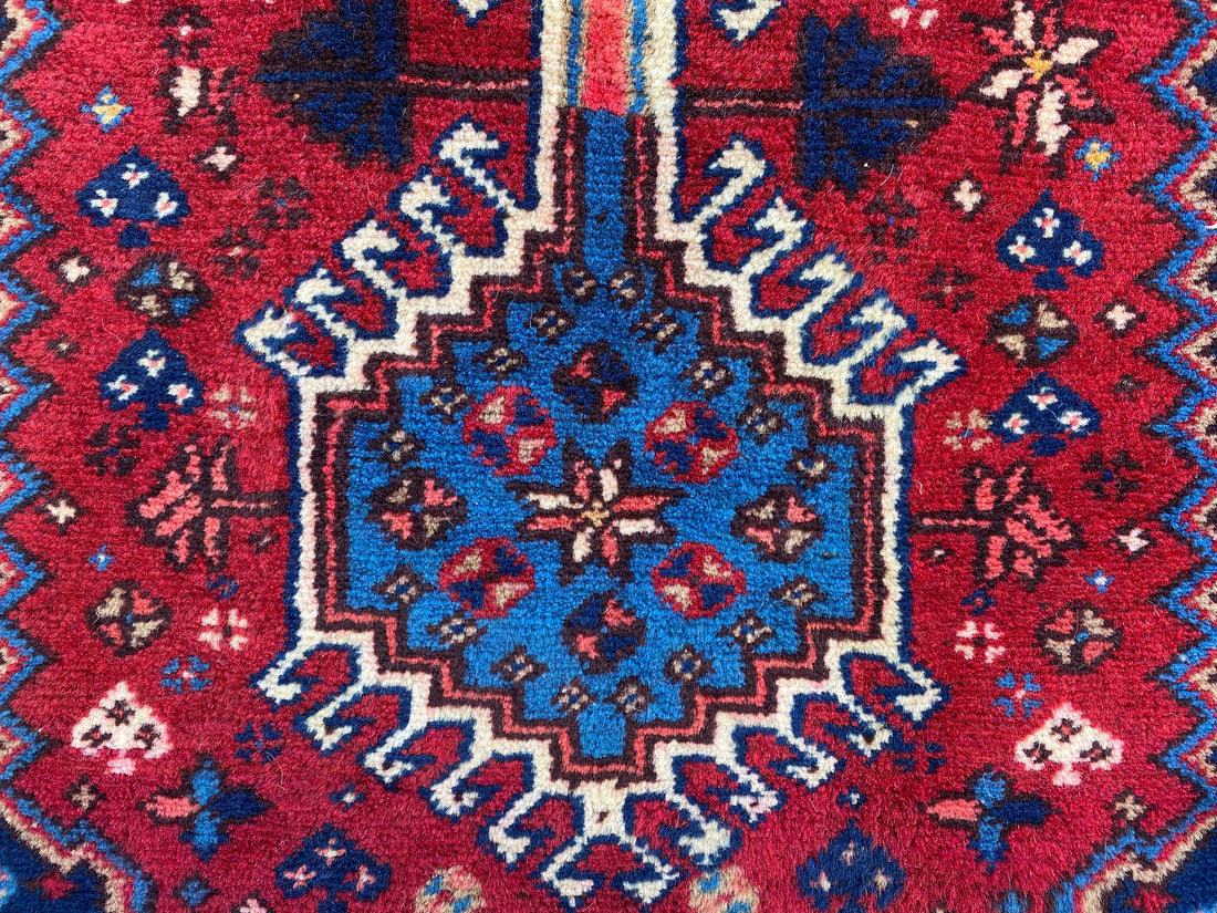 3.2' x 1.9' Ft. Authentic Persian Qashqai Hand Knotted Finest Wool Small Area Rug BR993