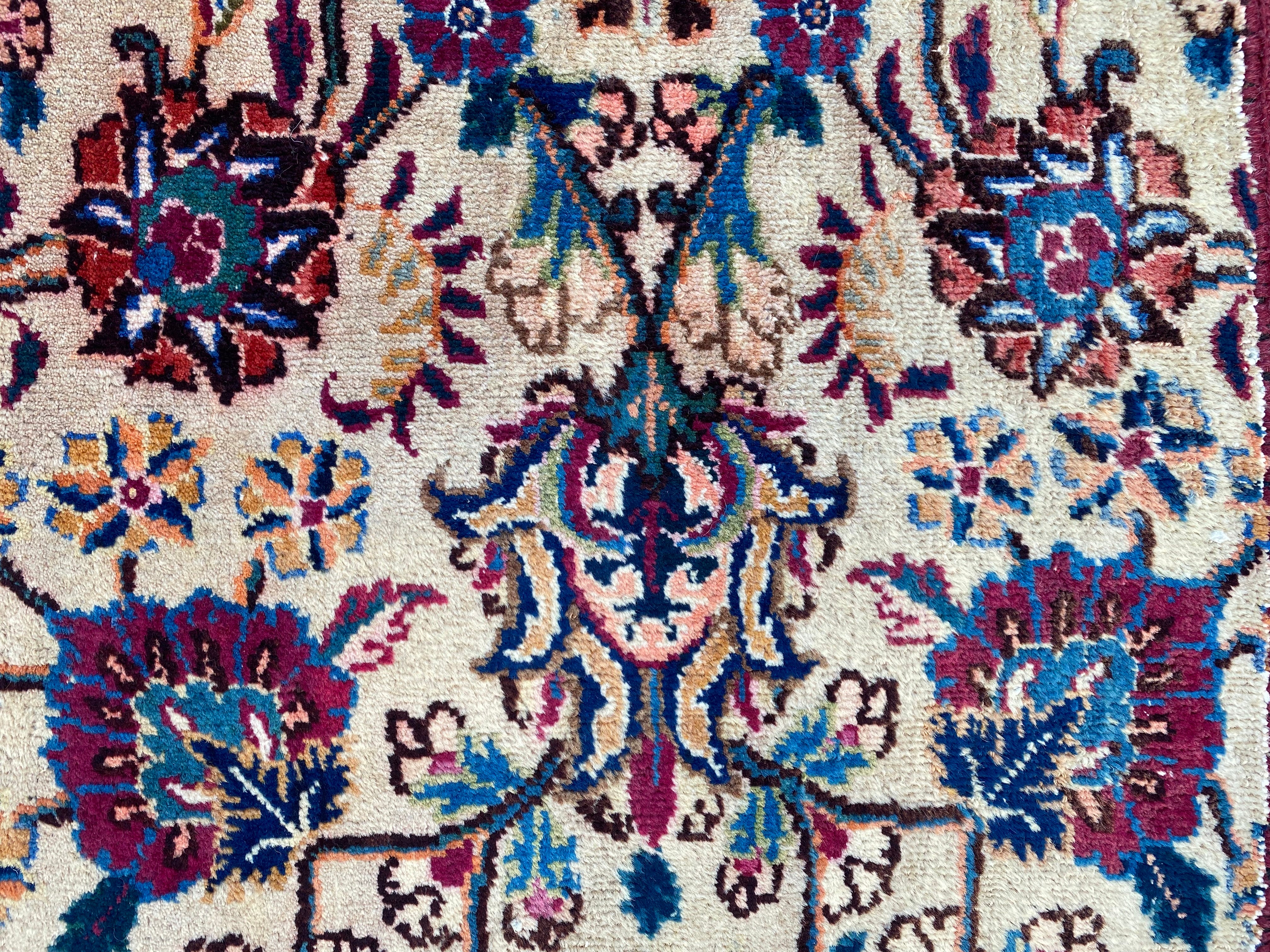 3.7' x 1.7' Ft. Authentic Persian Akahsmar Hand Knotted Finest Wool Small Area Rug BR995